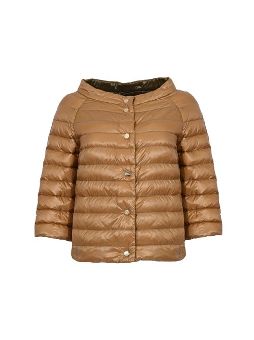 Piumino reversibile con maniche a 3/4 Cammello/Militare Herno | PI0769D 12017Z2177